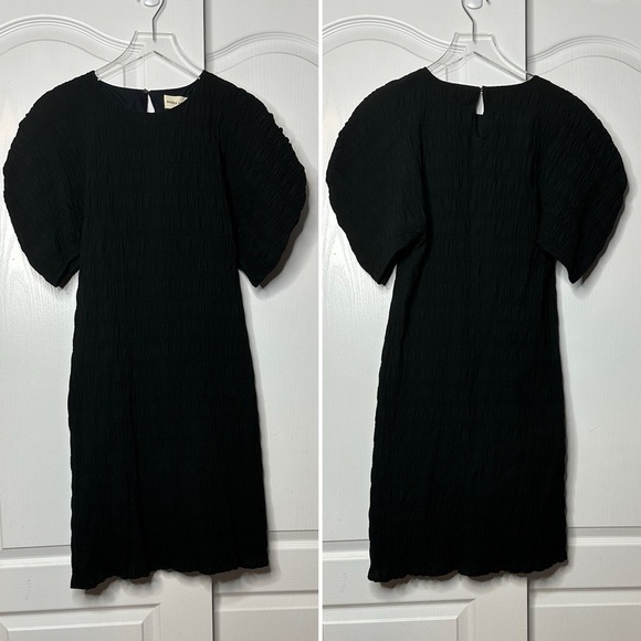Mara Hoffman Aranza Dress in Black Gauze Popcorn Size Small - Picture 5 of 8